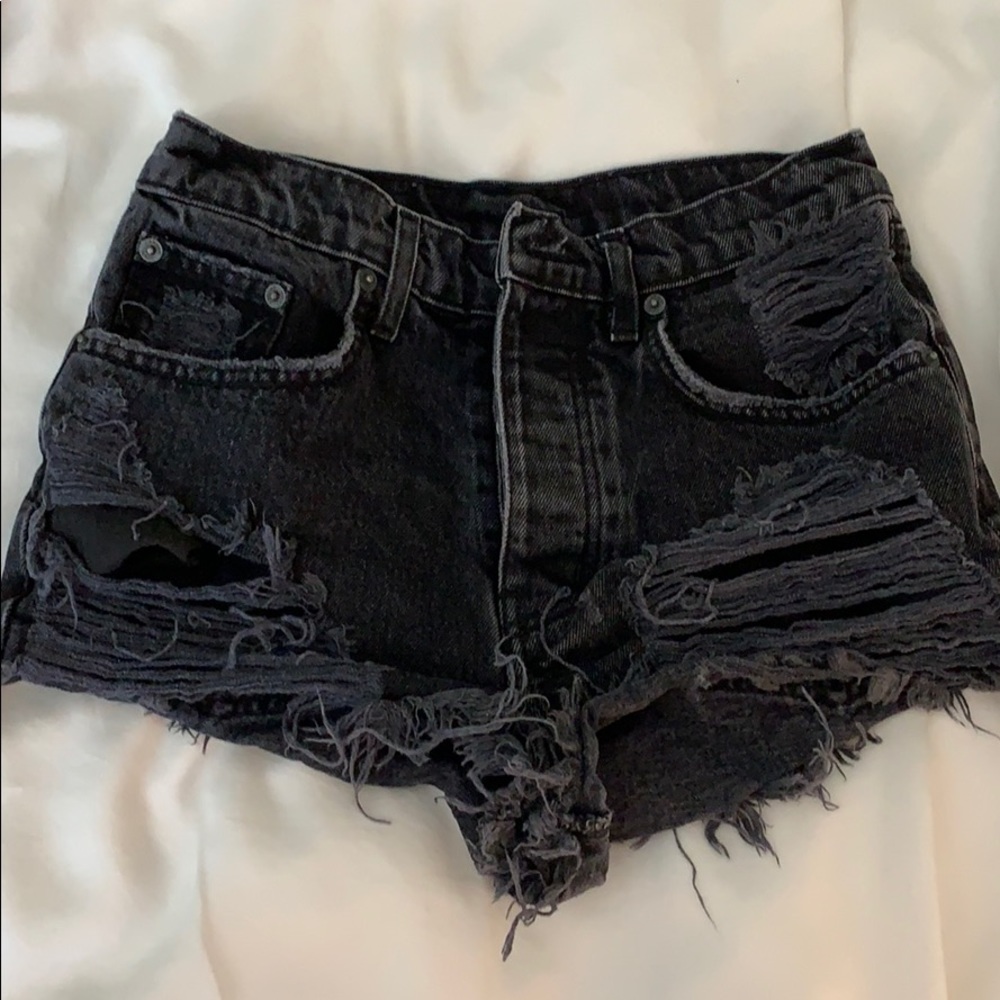 Black Carmar denim shorts